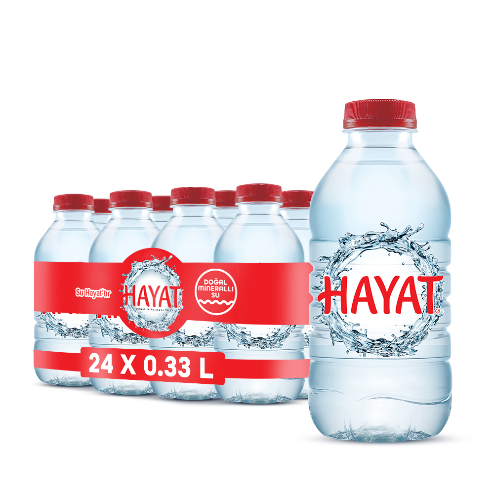 24 adet Hayat 0,33 litre su
