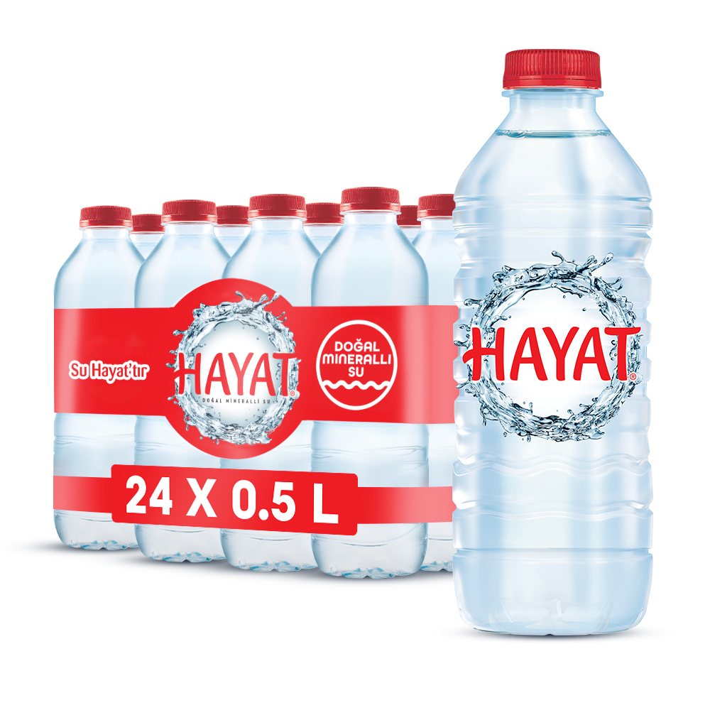 24 adet Hayat 0,5 litre su