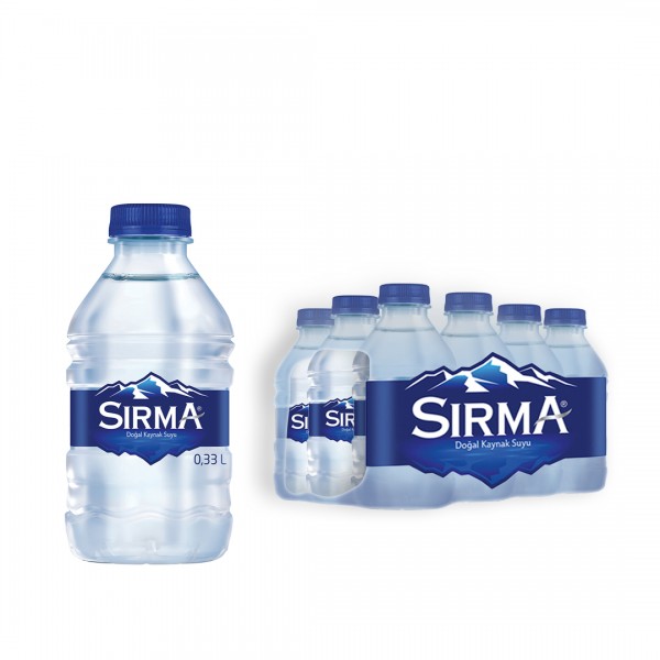 Sırma 330 ml PET su şişesi ve paketi